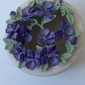 Floral Box with Purple Flowers look like violets